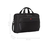 WENGER Torba Meteor Brief za prijenosnike do 17", crna